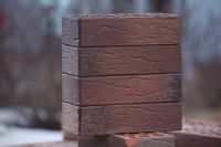 Облицовочный кирпич ВолгаБрик Селигер баварская кладка одинарный 1 НФ руст